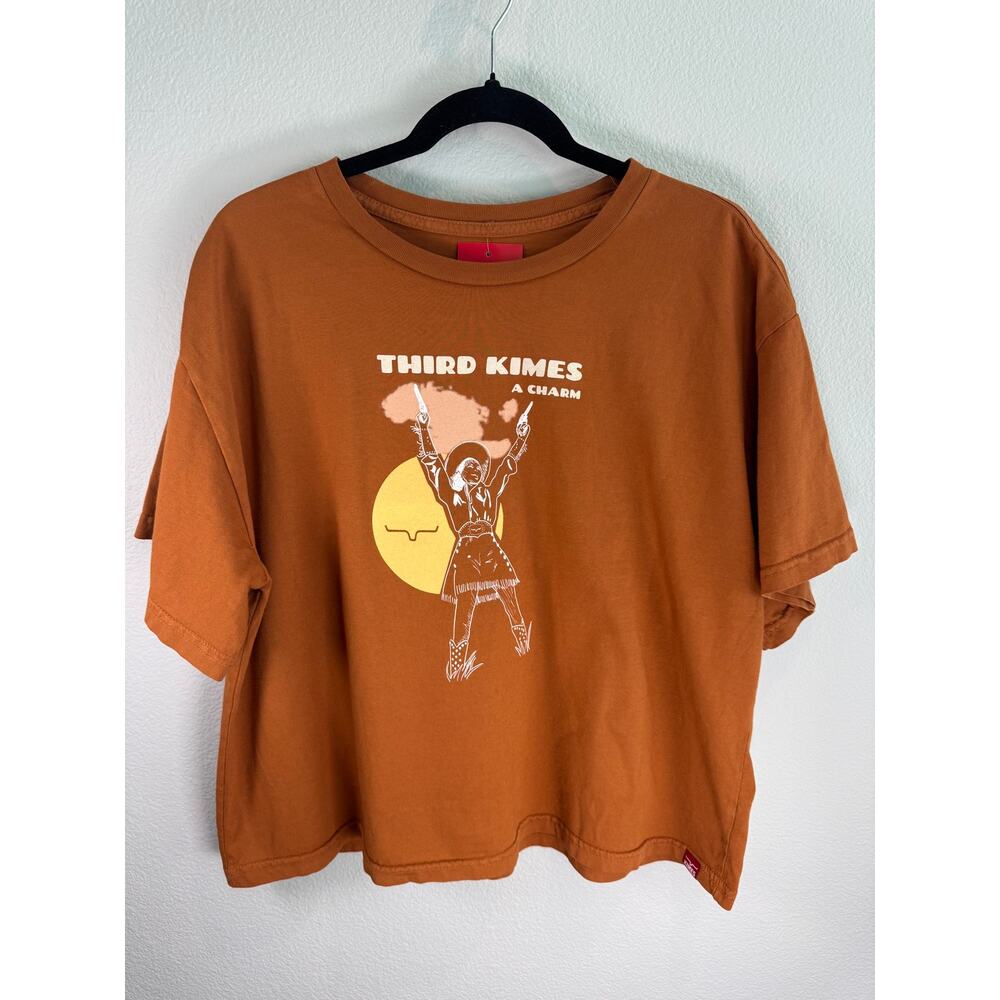 NWT Kimes Ranch Third Kimes A Charm Cowgirl Graphic Tee Rust XL - Picture 2 of 9